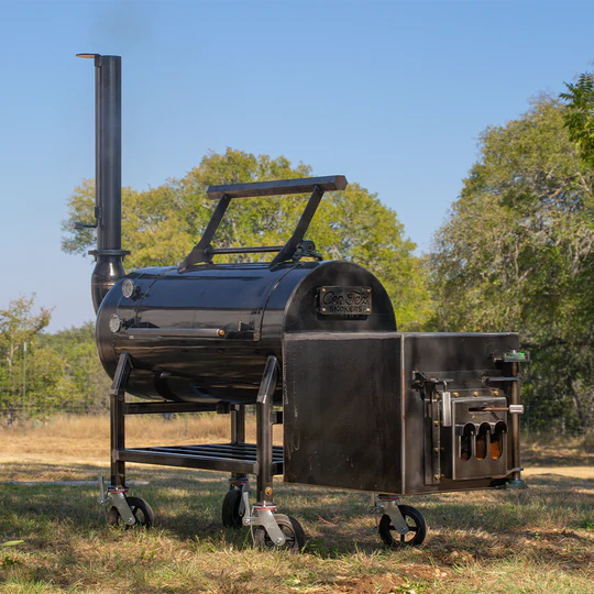 backyard offset smoker texas bbq